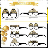 36Pcs New Year Eve 2026 Party Supplies Hats Headbands Glasses Noise Makers
