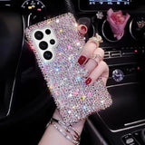 Bling Designer For Samsung Galaxy S25 Ultra Case, Glitter Rhinestones Phone Case With More Than 800 Super Shiny Rhinestones?Luxury Sparkly Hard Back Cover For Women Girls