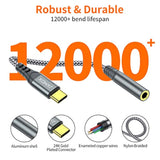 USB C to 3.5mm Adapter, Compatible with iPhone 15, Samsung, Pixel, iPad, MacBook