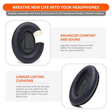 Wicked Cushions Upgraded Replacement Ear Pads for Bose QC35 & QC35ii (QuietComfort 35) Headphones & More - Softer Leather, Luxurious Memory Foam,