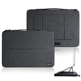 360° Protective Laptop Sleeve Case 13 To 13.3 13.5 Inch Laptop Sleeve With Handle For Macbook (13-14 Inch, Black)