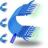 Patch Cables Cat6 1Ft 24 Pack, Ethernet Patch Cable 10G, Cat 6 Patch Cable For