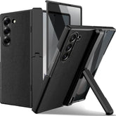 For Samsung Galaxy Z Fold 7 Case With Privacy Screen Protector,Hinge Protective Invisible Kickstand Ultra Slim Heavy Duty Rugged Shockproof Leather Cover For Samsung Galaxy Z Fold 7 Black