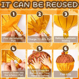 30pcs Fall Thanksgiving Balloons Pumpkin Maple Leaf Pine Foil Garland Party Decor