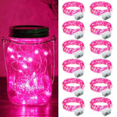 12 Pack Fairy Lights Battery Operated, 7Ft 20 Mini Led Fairy String Lights Silver Wire 3 Modes For Diy, Parties, Wedding