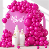 120pcs Hot Pink Balloon Garland Kit for Engagement, Bridal, Bachelorette & Tropical Parties