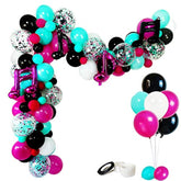 Music Theme Party Balloon Kit – Karaoke Arch Set with Musical Notes & Confetti Balloons