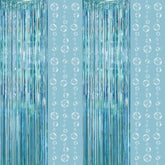 Under the Sea Bubble Garland & Foil Fringe Curtain Mermaid, Ocean and Beach Party Decor
