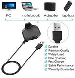 Charger Compatible with Garmin Approach S5/S6 Charger Replacement (3.3ft) USB Adapter Charge Cord Charging Cable Wire Clip Dock Accessories for