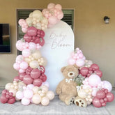 141Pcs Blush Dusty Pink Balloon Arch Garland Kit With Pink Ivory White Balloons For Baby In Bloom Balloon Arch, Bridal Shower, Baby Shower, Girl Birthday Party Decorations