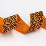 Grosgrain Halloween Swirl Print Craft Ribbon,1-1/2 Inch,10-Yard Spool,
