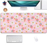 Strawberry Pink Mouse Pad - Large, 27.5X11.8 In, Gaming Mouse Pad And Desk Mat For Computer, Office, Home Work