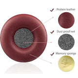 Replacement Ear Pads Compatible With Sennheiser Px80/Px100/Px100Ii/Px200, Pc30/Pc36/Pc130/Pc131 Headphones, Replacement Ear Pads Made Of Protein Leather And Memory Foam (Red)