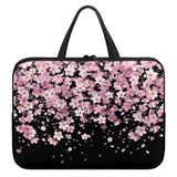 Pink Cherry Blossom Laptop Bag 10-17Inch Laptop Sleeve Case For Most Laptops With Handle Briefcase Carrying Computer Bag With Large Capacity Pocket