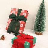 3 Rolls Christmas Handmade Fringe Chiffon Ribbon 1.5 Inch X 7 Yard Sil