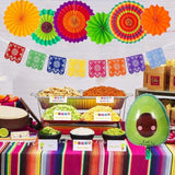 26 Pcs Taco Bout A Party Decoration, Fiesta Party Decorations Include Paper Fans Fiesta Banner Taco Cactus Avocado Sombrero Foil Balloons For Mexican Party Decorations Taco Party