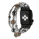 Bracelet Band Beaded Compatible with Watch 38/40/41mm Women, Fashion Elastic Stretch Strap Bands for iWatch Series SE/9/8/7/6/5/4/3/2/1