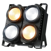 4X100W Blinder Stage Spotlight,Cob Led Dmx Satge Lights,4 Eye Matrix Par Lights'For Stage Lighting,Cold White+Amber Color Party Lighting'Dj Disco Light For Wedding Photostudio Theater