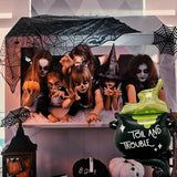 Large Halloween Foil Cauldron Balloon for Indoor Party Props and Boo Day Decor