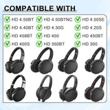 Replacement Ear Pads For Sennheiser Hd 4.50Bt, Hd 4.50Btnc, Hd 4.50Se, Hd 4.40Bt, Hd 4.30G, Hd 4.20S, Hd 458Bt, Hd 450Bt, Hd 400S, Hd 350Bt, Hd300, Headphones Ear Cushions Cups Covers (Cg Black)
