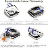 2 Pack Waterproof Case with Screen Protector for Watch Series 11 Series 10 42mm, 2 in 1 Full Coverage Protective Face Cover & Back Bumper for