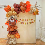 6 Pcs Fall Thanksgiving Balloons Maple Leaf Turkey Foil Balloons Party Decor