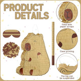 Capybara Piñata With Stick Blindfold, Confetti (15.7" X 12.5" X 3.0 ") Capybara Party Decorations Cute Animal Piñata For Animal Theme Birthday Baby Shower Party Decorations Supplies