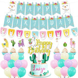 Llama Birthday Party Supplies Cactus Party Decorations With Llama Cact