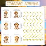 A Little King Is On His Way Banner, Lion King Baby Shower Decorations, Gold Glitter Lion Banner For Jungle Birthday Party Decorations