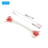 10Mm Double Heads Flower Stamen, 100 Pcs Artificial Flower Stamen Pistil Matt Pearl Floral Stamen For Diy Christmas Card Wedding Decoration, Red
