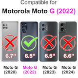 Designed For Motorola Moto G 5G 2022 Case Wallet,Women Flip Folio Cover With Embossed Pu Leather Stand Credit Card Holders Slots Wrist Strap Phone Case For Moto G 5G 2022 (Rose Gold Butterfly)