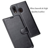 Galaxy A20 Case,Galaxy A30 Case,Premium Pu Leather Wallet Flip Protective Phone Case Cover W/Card Slots & Kickstand For Samsung Galaxy A20/A30 2019 (Black)