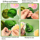 Spring Flower Birthday Party Decorations,30 Set Summer Party Hanging Swirl Ceiling Decorations For Classroom Office Mother Day Decor