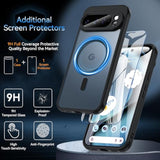 For Google Pixel 10 Pro Xl Case With Screen Protector, Pixel 10 Pro Xl Case With Magsafe Black,12Ft Military Drop Proof Raised Bezels Matte Slim Shockproof Phone Case For Google 10 Proxl Cover