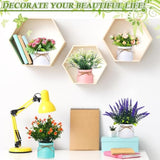 9 Pcs Artificial Pot Flowers Small Fake Plants In Vase Artificial Faux Potted Plants With Flowers Tabletop Faux Spring Centerpiece For Wedding Farmhouse Home Table Decor