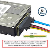 SATA to SAS Adapter for 2.5/3.5" SFF-8482 SAS Hard Disks to Motherboard SATA Converter Adapter