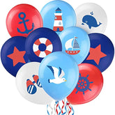 45 Pcs Nautical Balloons with Anchors & Sailboats for Kids’ Parties