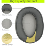 Replacement Ear Pads Compatible With Sony Mdr-100Abn-H800 H900N Headphones Made Of Soft Protein Leather And Memory Foam, Replacement Ear Pads For Repair Accessories(Titanium Gray)