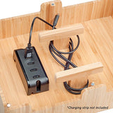 Bamboo 10-Port Charging Station & Compatible Adapter for Apple Watch Combo for use with Watch, Smartphones & Tablets