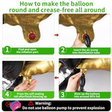 3PCS Giant Soccer Party Decorations – 59" Gold Champion Trophy & Self Standing Soccer Foil Balloons Set, Sports/Birthday Themed Supplies for Soccer Fans – 2026 World Cup Decor