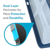 Speck iPhone 13 Pro Max Case - Drop Protection Fits iPhone 12 Pro Max & iPhone 13 Pro Max Phones - Compatible with MagSafe, Extra Grip, Dual Layer Slim Design - Glass Navy, Winter Navy GemShell