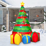 7 Ft Christmas Decorations Inflatables Tree Outdoor Blow Up Yard Gift Box With Built-In Leds For Indoor Party Garden Law