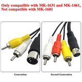 6 Feet Standard Av Cable Rca Connection Cord Compatible Sega Genesis 2 & 3