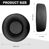 Ear Pads Ear Cushion Earpads Replacement Compatible With Beats By Dr Dre Pro Detox Headphones, Memory Foam Soft Protein Leather (Black)