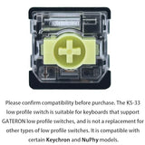 Ks-33 Low Profile Banana Keyboard Switches, Tactile 65Gf 3 Pin Rgb Led Factory Pre-Lubed For Mx Mechanical Keyboard (35Pcs)
