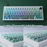 Pbt Keycaps, 135 Keys Double Shot Keycaps Side Engraved Transparent Keycap Set