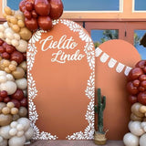 Felt Cielito Lindo Backdrop Sign – White Talavera Decor for Baby Shower & Parties