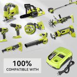 P117 3.0A 12~18V Dual USB Ports Battery Charger Replacement for Ryobi Charger Compatible with Ryobi Battery NiCd/NiMH/Li-ion Battery P100 P101 P102 P103 P105 P106 P107 P108 P112 P200