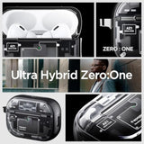 Spigen Ultra Hybrid (Mag Fit) Designed for AirPods Pro 2nd Generation Case 2022/2023 (USB-C/Lightning Cable) MagSafe Compatible Magnets Embedded - Zero One