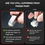 P10 2-In-1 Switch Puller Keycap Puller For Mechanical Keyboard, 304 Stainless Steel Key Switch Keycap Puller, Easily Remove And Replace Gaming Keyboard Switches And Keycaps - Black Translucent